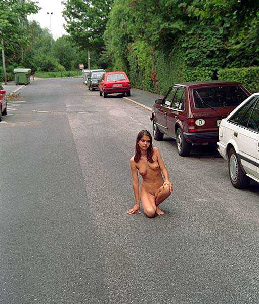 On the streets of a residential area